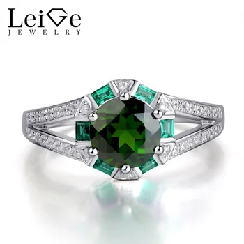 Leige Jewelry Chrome Diopside Ring 925 Sterling Silver Annieversary Fine Rings Round Cut Prong Setting Natural Gemstone Jewelry
Leige Jewelry Chrome Diopside Ring 925 Sterling Silver Annieversary Fine Rings Round Cut Prong Setting Natural Gemstone Jewelry