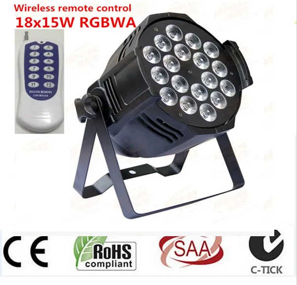 Wireless remote control 18x15W RGBWA 5in1 LED Par Can Par64 led spotlight dj projector wash lighting stage light DMX light
Wireless remote control 18x15W RGBWA 5in1 LED Par Can Par64 led spotlight dj projector wash lighting stage light DMX light
