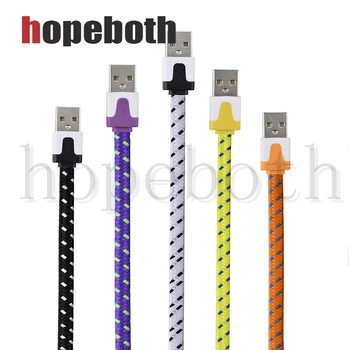 Popular Braided Wire noodle Micro USB Cable 1m 2M/6FT Sync Nylon Woven V8 Charger cable adapter For iPhone 7 +Type C Cable 50pcs
Popular Braided Wire noodle Micro USB Cable 1m 2M/6FT Sync Nylon Woven V8 Charger cable adapter For iPhone 7 +Type C Cable 50pcs