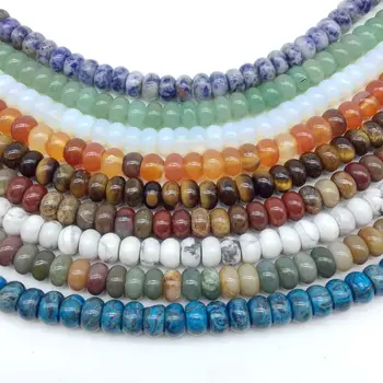 20 Colorful Stone Beads 5x8 mm Rondell Abacus Wheel Howlite Opal Onyx Carnelian Quartz Crystal For DIY Jewelry Making
20 Colorful Stone Beads 5x8 mm Rondell Abacus Wheel Howlite Opal Onyx Carnelian Quartz Crystal For DIY Jewelry Making