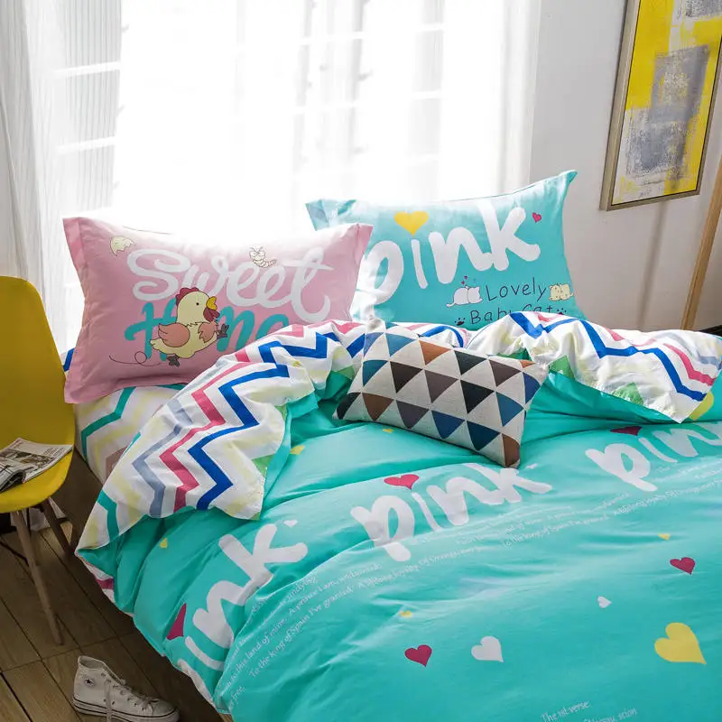 Sweet Heart Princess Style 4/5PC Bedding Sets Girls Bed Linen Cotton Bright Color Stripe Flat Sheet Queen/Full Duvet Cover 400TC
Sweet Heart Princess Style 4/5PC Bedding Sets Girls Bed Linen Cotton Bright Color Stripe Flat Sheet Queen/Full Duvet Cover 400TC
