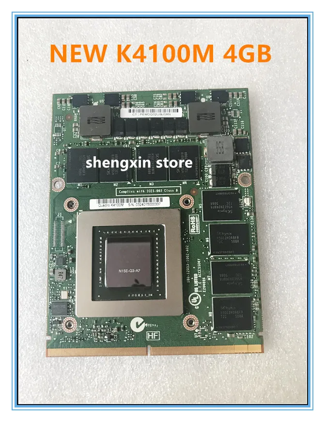 K4100 K4100M Video Graphic Card N15E-Q3-A2 0WG3YY WG3YY FOR Laptop DELL Precision M6800 M6700 HP 8770W ZBOOK15 G1 G
K4100 K4100M Video Graphic Card N15E-Q3-A2 0WG3YY WG3YY FOR Laptop DELL Precision M6800 M6700 HP 8770W ZBOOK15 G1 G
