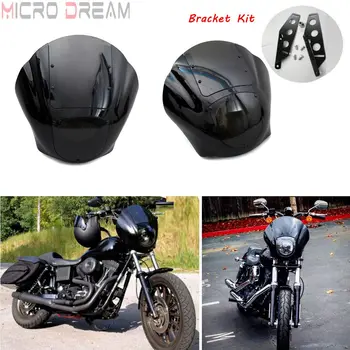 Black Motorcycle Headlight Cowl Fairing with Bracket Kit For Harley Sportster Iron 883 1200 Dyna Low Rider FXD FXDL FXDB FXDC
Black Motorcycle Headlight Cowl Fairing with Bracket Kit For Harley Sportster Iron 883 1200 Dyna Low Rider FXD FXDL FXDB FXDC