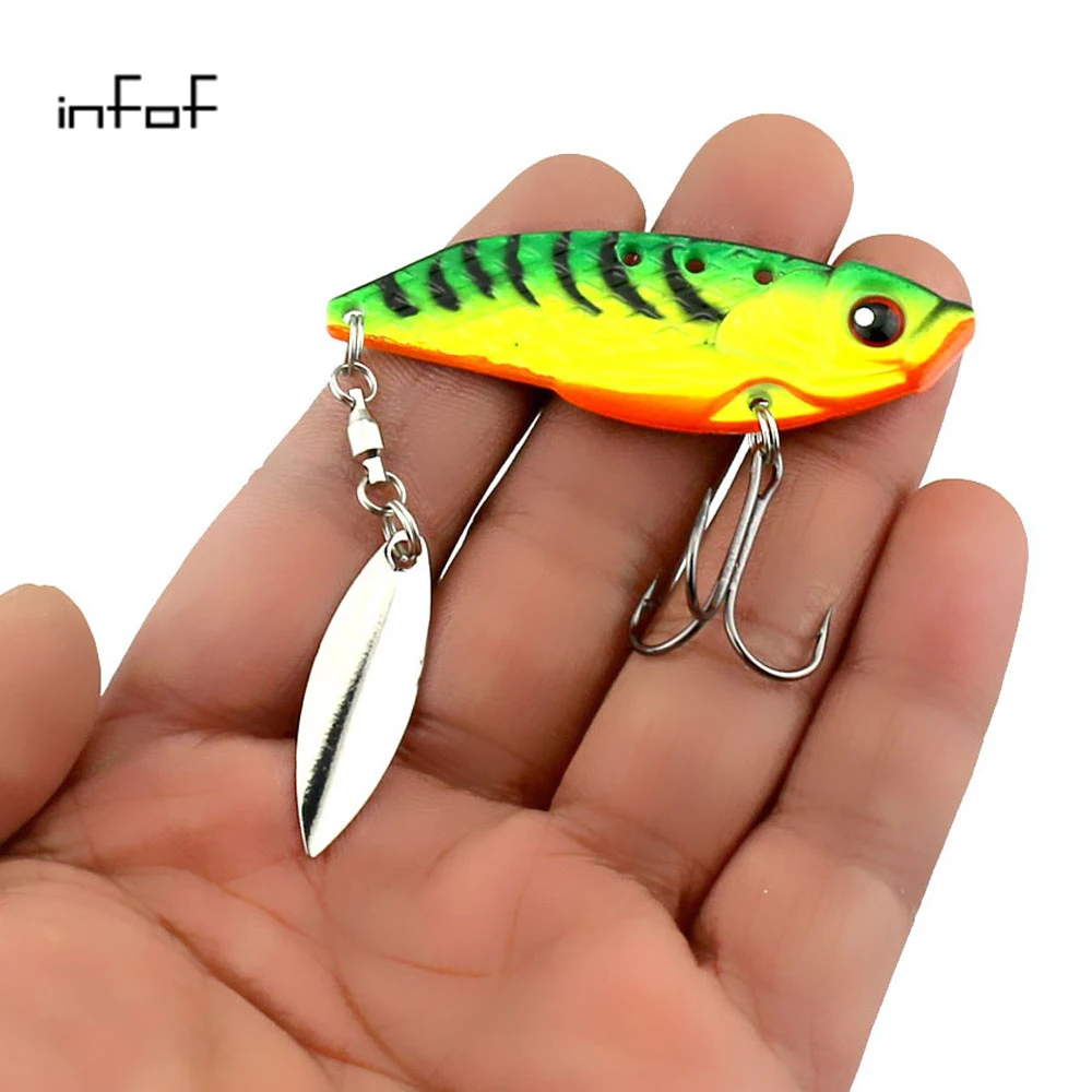 INFOF 8pcs 6CM 20G Metal VIB Fishing Lures Hard Bait with ball bearing swivel spoon Fishing Tackle Metal Jigs Fishing vibe Bait
INFOF 8pcs 6CM 20G Metal VIB Fishing Lures Hard Bait with ball bearing swivel spoon Fishing Tackle Metal Jigs Fishing vibe Bait