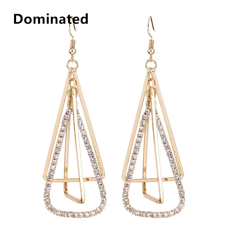 Dominated Geometric Exaggerated Triangle Crystal Earring Temperament Personality Atmosphere Women Drop Earrings Jewelry
Dominated Geometric Exaggerated Triangle Crystal Earring Temperament Personality Atmosphere Women Drop Earrings Jewelry