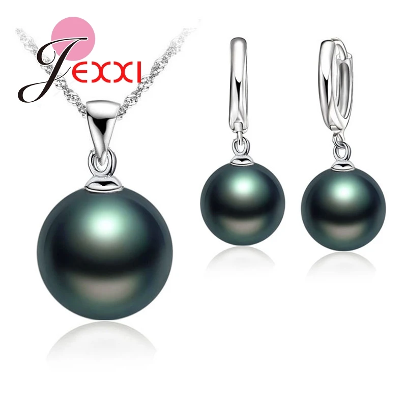 Smooth Women Wedding Jewelry Sets 925 Sterling Silver Pearl Necklace Hoop Earrings Fashion Jewellery Set Accessories
Smooth Women Wedding Jewelry Sets 925 Sterling Silver Pearl Necklace Hoop Earrings Fashion Jewellery Set Accessories