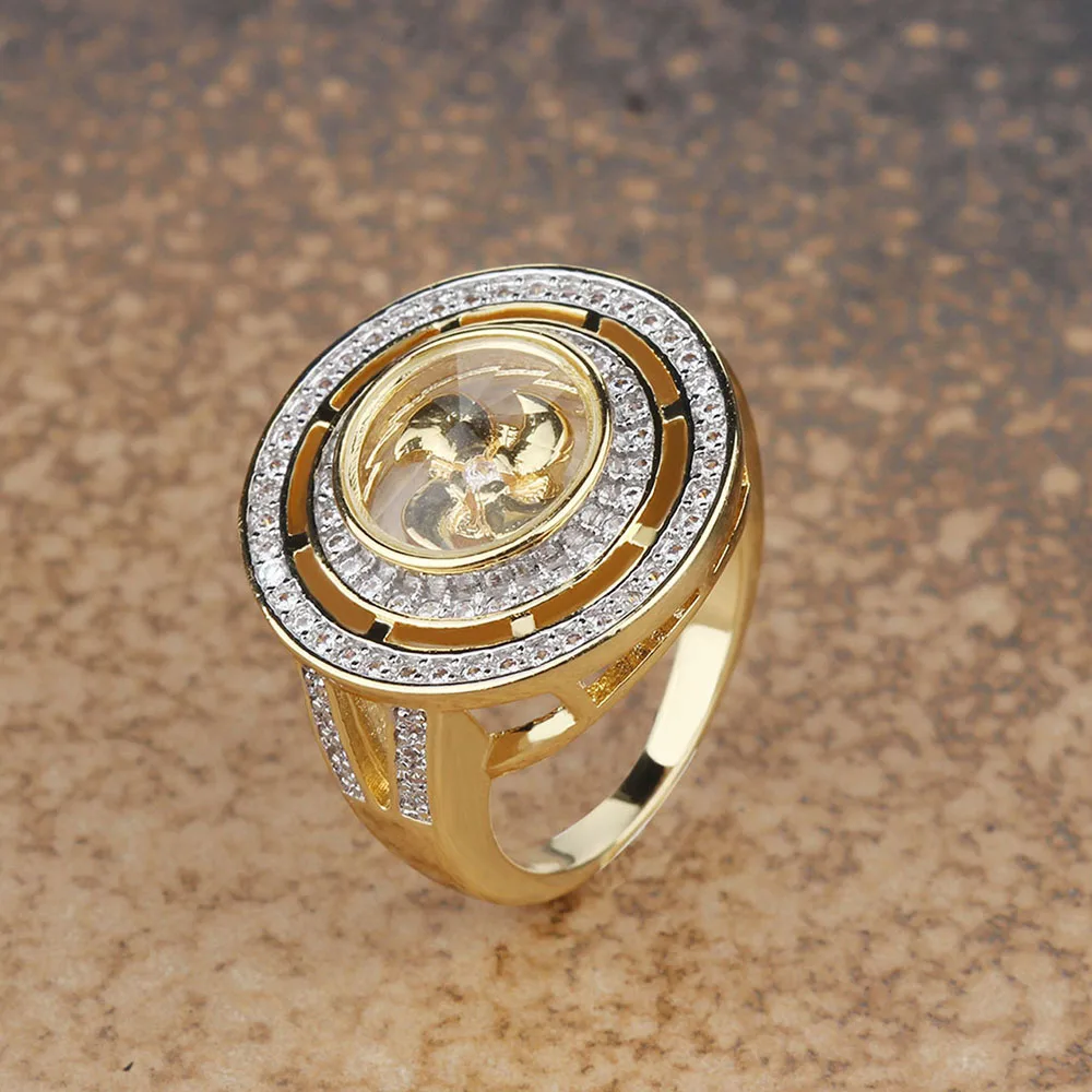 Finger Rings Rotatable Windmill Zircon Micro Paved Lucky the Middle East 18 Gold Color Ring Jewelry Gift Dropshipping Wholesale
Finger Rings Rotatable Windmill Zircon Micro Paved Lucky the Middle East 18 Gold Color Ring Jewelry Gift Dropshipping Wholesale