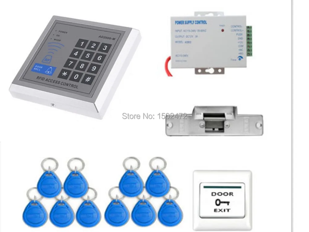 DIY Door Access Control System 125KHz RFID ID Reader + Keyfobs Access Control Kit Electric Strike Door Lock
DIY Door Access Control System 125KHz RFID ID Reader + Keyfobs Access Control Kit Electric Strike Door Lock