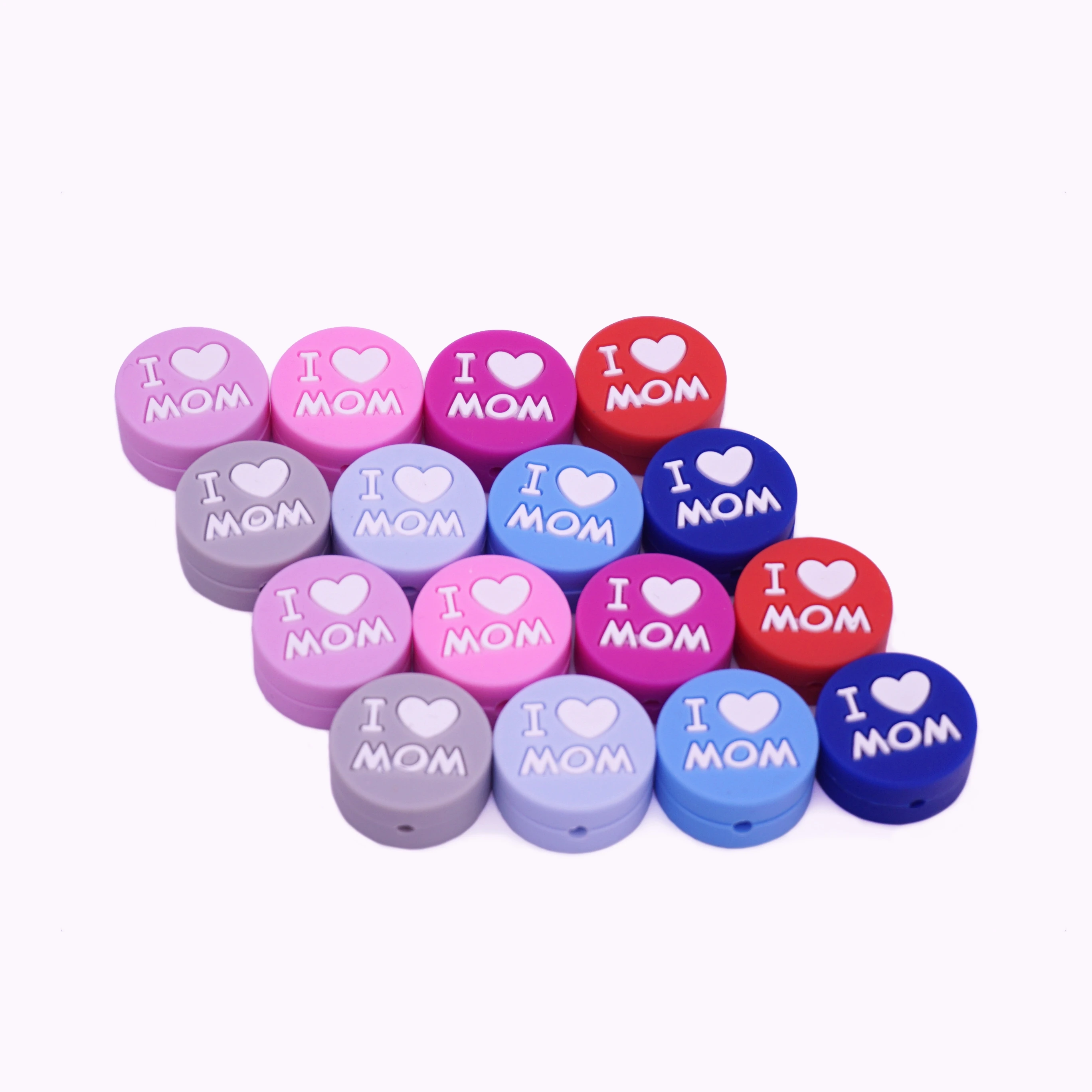 10pcs I Love Mom Beads Baby BPA Free Food Grade Silicone Beads Teether For DIY Toys Necklace Bracelet Jewelry Accessories
10pcs I Love Mom Beads Baby BPA Free Food Grade Silicone Beads Teether For DIY Toys Necklace Bracelet Jewelry Accessories