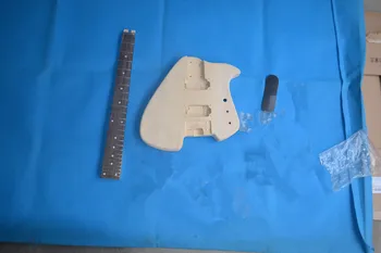 headless electric guitar body and neck unpainted with back cover without hardware F-3101-1
headless electric guitar body and neck unpainted with back cover without hardware F-3101-1