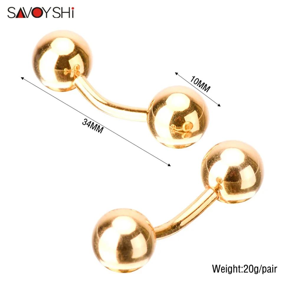 SAVOYSHI Fashion Ball Cufflinks For Mens/Women Shirt Accessories High Quality Brand Gold/Gun black/Silver Cuff Buttons Cuff Nail
SAVOYSHI Fashion Ball Cufflinks For Mens/Women Shirt Accessories High Quality Brand Gold/Gun black/Silver Cuff Buttons Cuff Nail