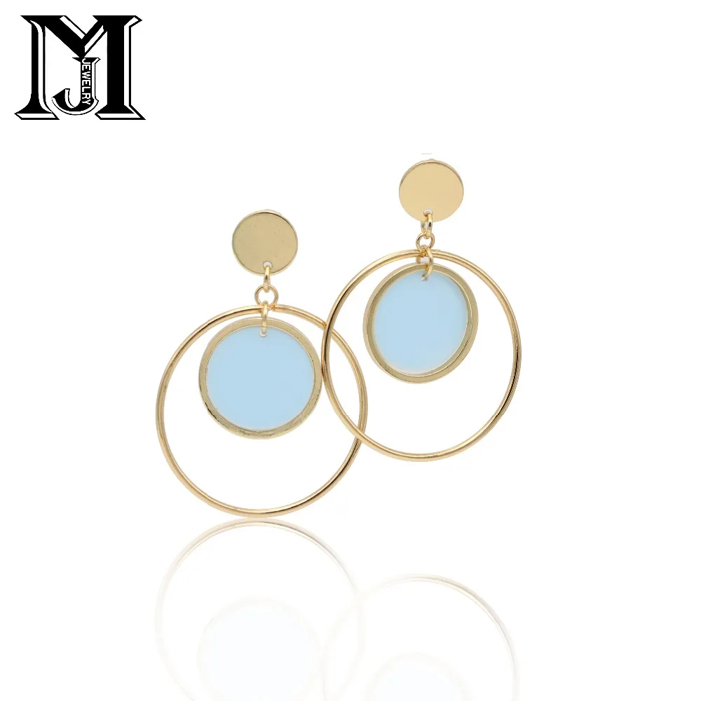 JiaMu New Macarons 6 Color Acrylic Double Hollow Circle gold drop pendant Earrings for wowen's party wedding jewelry earrings
JiaMu New Macarons 6 Color Acrylic Double Hollow Circle gold drop pendant Earrings for wowen's party wedding jewelry earrings
