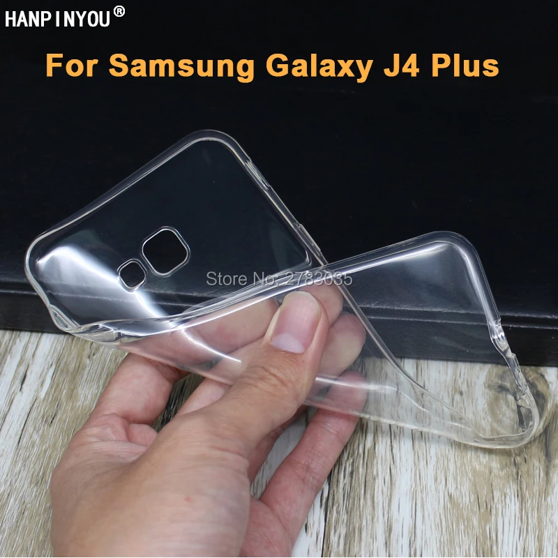 Для Samsung Galaxy J4 Plus (2018) J415F тонкий кристально прозрачный мягкий чехол из ТПУ для