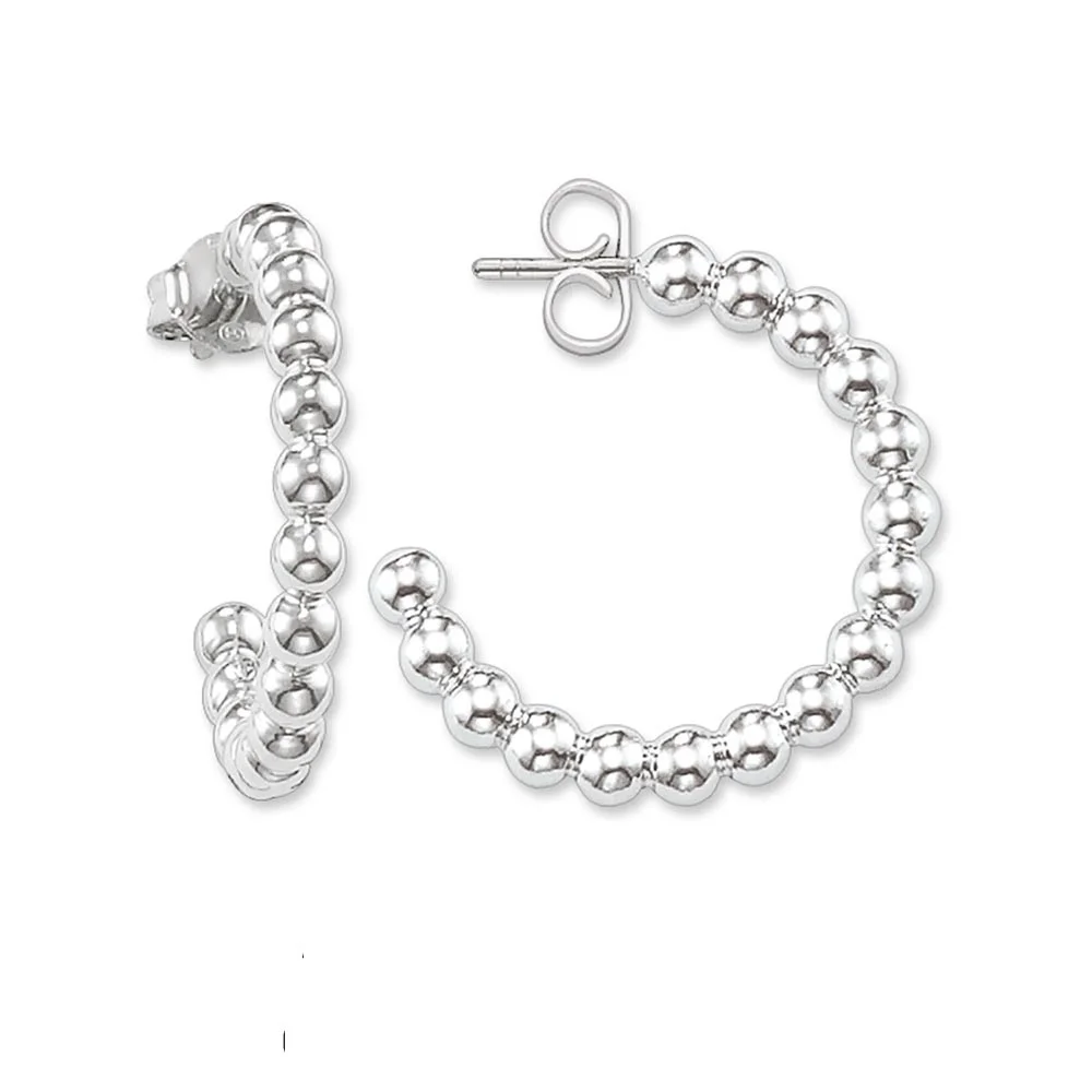 Silver Round Beads Dots Hinged Hoop Earrings 2018 Fashion Thomas Style Creoles Earring Jewelry Creolen Earings Gift For Women
Silver Round Beads Dots Hinged Hoop Earrings 2018 Fashion Thomas Style Creoles Earring Jewelry Creolen Earings Gift For Women