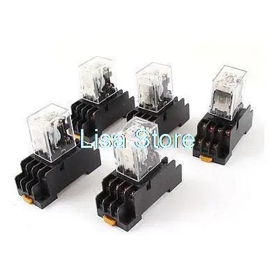 HH54PL AC380V Coil 4PDT Red Light Electromagnetic Power Relay w Socket Base 5Pcs
HH54PL AC380V Coil 4PDT Red Light Electromagnetic Power Relay w Socket Base 5Pcs