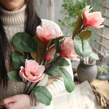 Magnolia long branch flower Pink Silk Peony Artificial Flowers Bouquet Cheap Fake Flowers for Home Wedding Decoration indoor 10
Magnolia long branch flower Pink Silk Peony Artificial Flowers Bouquet Cheap Fake Flowers for Home Wedding Decoration indoor 10