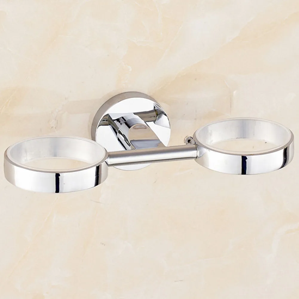 Kitchen Home Accessories With Double Cups Portable Bathroom Hotel Wall Mounted Bracket Stainless Steel Toothbrush Holder
Kitchen Home Accessories With Double Cups Portable Bathroom Hotel Wall Mounted Bracket Stainless Steel Toothbrush Holder