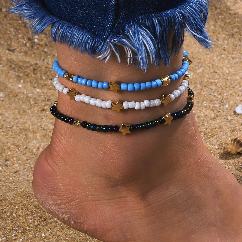 JCYMONG 3PCS/Set Bohemian White Green Colorful Beads Anklets For Women Gold Color Star Ankle Bracelet On Leg Foot Jewelry 2019
JCYMONG 3PCS/Set Bohemian White Green Colorful Beads Anklets For Women Gold Color Star Ankle Bracelet On Leg Foot Jewelry 2019