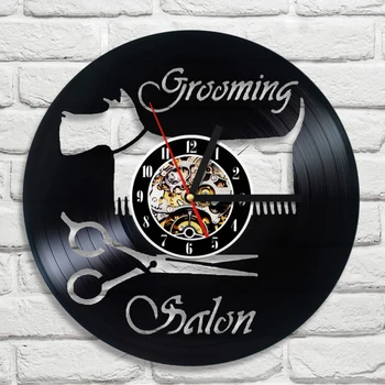 Dog Grooming Salon Vinyl Record Wall Clock Creative Handmade Art Home Decoration LED Clock Creative 3D Vintage Record Clock
Dog Grooming Salon Vinyl Record Wall Clock Creative Handmade Art Home Decoration LED Clock Creative 3D Vintage Record Clock