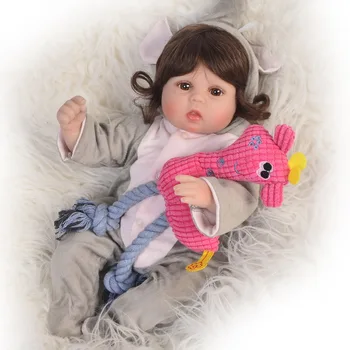bebes reborn dolls toys 18"43cm silicone reborn baby dolls gift for child newborn babies girl with curly hair wig boneca reborn
bebes reborn dolls toys 18"43cm silicone reborn baby dolls gift for child newborn babies girl with curly hair wig boneca reborn