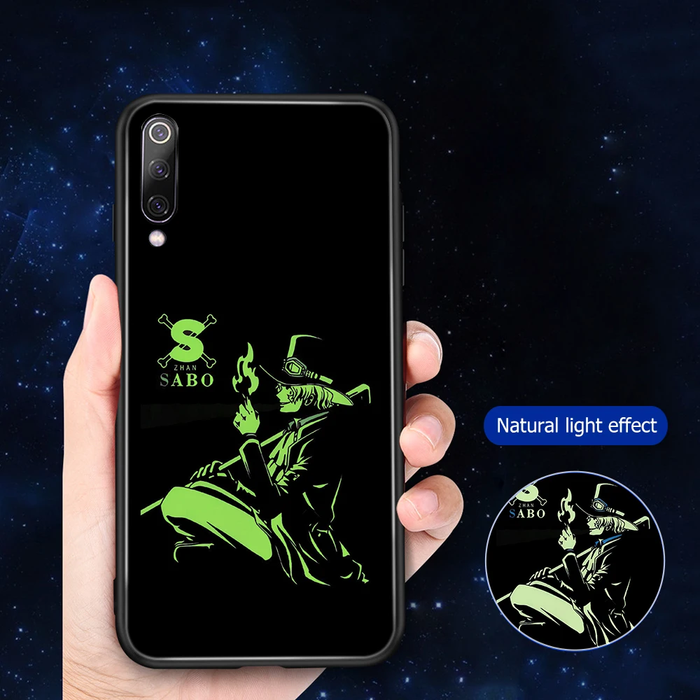 

ciciber One Piece Phone Case for Redmi Note 7 6 5 Pro Plus Luminous Glass Cover for Xiaomi 9 A2 8 6X MIX 2 2S PocoPhone F1 Funda