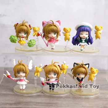 Card Captor Sakura Kinomoto Sakura Daidouji Tomoyo Q Version Mini Action Figures Toys 6pcs/set
Card Captor Sakura Kinomoto Sakura Daidouji Tomoyo Q Version Mini Action Figures Toys 6pcs/set