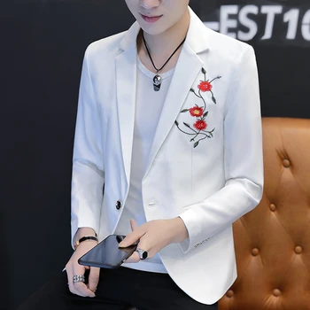2020 men printed character suit In the autumn of thin section Cultivate one's morality leisure suit flower embroidery suit trend
2020 men printed character suit In the autumn of thin section Cultivate one's morality leisure suit flower embroidery suit trend