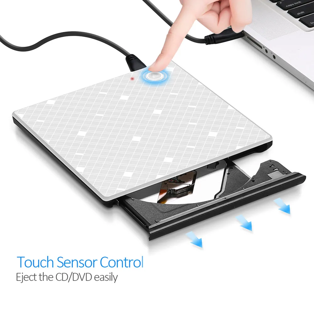 YiYaYo Touch Control External Optical Drive USB 3.0 CD Drive DVD RW Burner DVD ROM Player for hp Laptop Notebook PC Windows 10
YiYaYo Touch Control External Optical Drive USB 3.0 CD Drive DVD RW Burner DVD ROM Player for hp Laptop Notebook PC Windows 10