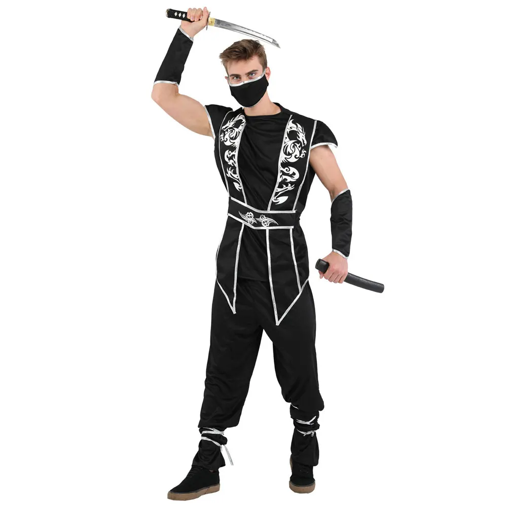 Adult Men Secret Dragon Ninja Costume Black Samurai Warrior Costumes Halloween Purim Party Carnival Masquerade Cosplay Outfit
Adult Men Secret Dragon Ninja Costume Black Samurai Warrior Costumes Halloween Purim Party Carnival Masquerade Cosplay Outfit