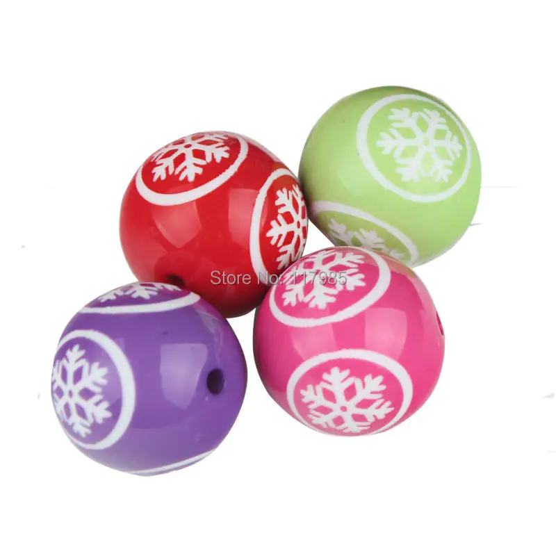 Clearance Sale 10Pcs Mixed Solid Gumball Beads With White Snowflake Printed Chunky Bubblegum Beads 20mm For Necklace
Clearance Sale 10Pcs Mixed Solid Gumball Beads With White Snowflake Printed Chunky Bubblegum Beads 20mm For Necklace