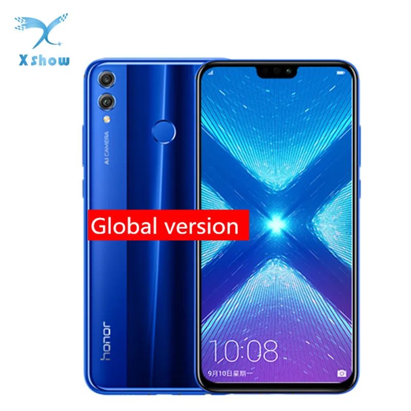 Global Version HONOR 8X Smartphone 6.5'' Android 8.1 Smartphone 4GB RAM 64GB ROM 20MP+16MP 3750mAh Face ID Mobile Phone
Global Version HONOR 8X Smartphone 6.5'' Android 8.1 Smartphone 4GB RAM 64GB ROM 20MP+16MP 3750mAh Face ID Mobile Phone