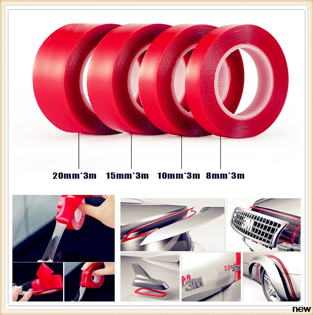 Car Acrylic Tape Car Heat Resistant Double Sided tape for Toyota Yaris Tundra Tacoma RAV4 Corolla Aygo Avalon Auris
Car Acrylic Tape Car Heat Resistant Double Sided tape for Toyota Yaris Tundra Tacoma RAV4 Corolla Aygo Avalon Auris