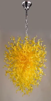 Hot Summer Lemon yellow Decor LED Blown Glass Chandeliers chihuly Chain chandelier lighting
Hot Summer Lemon yellow Decor LED Blown Glass Chandeliers chihuly Chain chandelier lighting