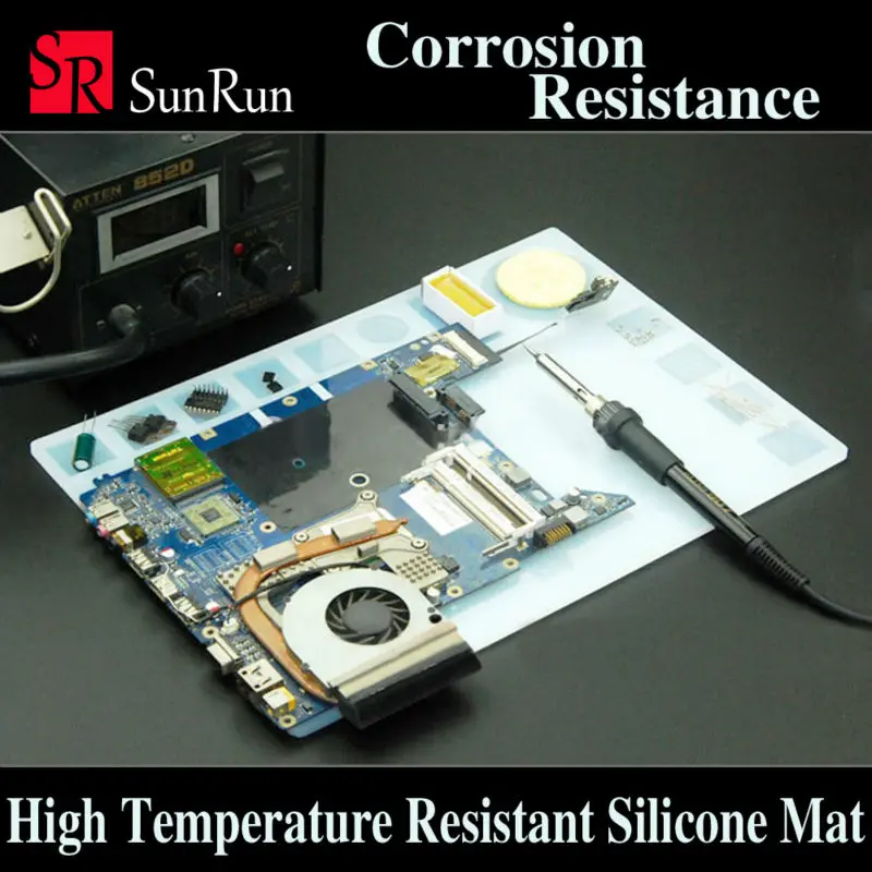 Silica Gel Silicone Rubber Pad Mat CSMM Heat-resistant Phone BGA Soldering Station Repair Desk Insulator Mat Maintenance 
Silica Gel Silicone Rubber Pad Mat CSMM Heat-resistant Phone BGA Soldering Station Repair Desk Insulator Mat Maintenance