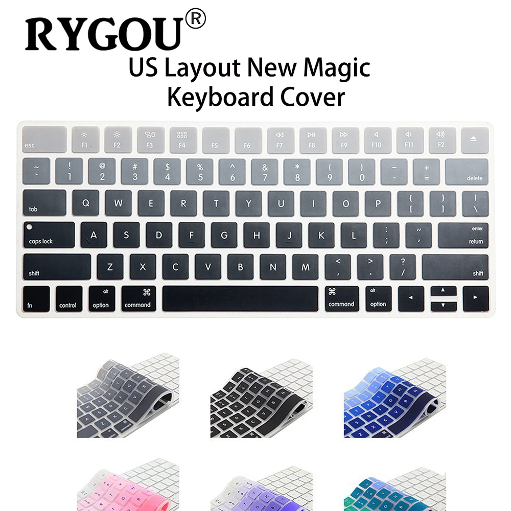 US English Layout Silicone Wireless Keyboard Cover for Apple New Magic Keyboard Release in 2015 MLA22LL/A Keypad Skin Stickers
US English Layout Silicone Wireless Keyboard Cover for Apple New Magic Keyboard Release in 2015 MLA22LL/A Keypad Skin Stickers