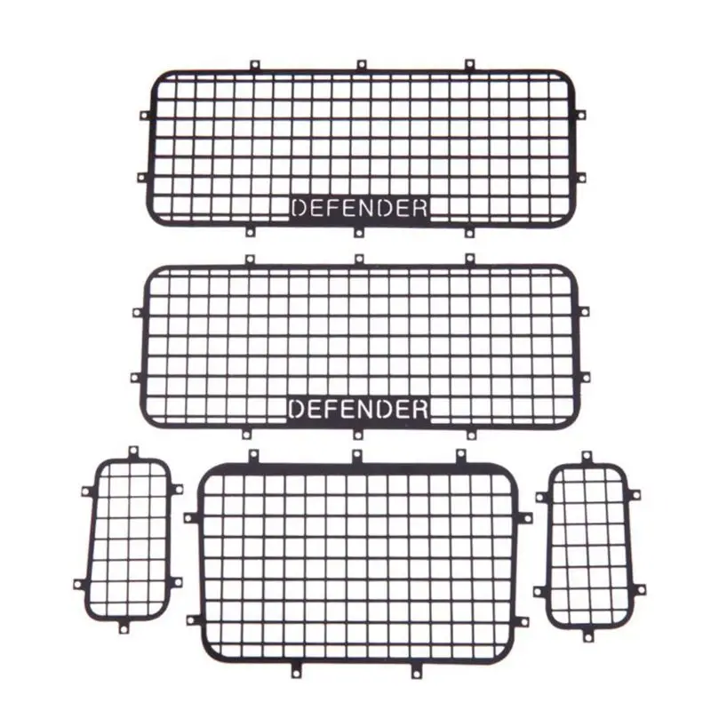 High Quality New 5pcs Metal Window Mesh Protective Net for 1/10 RC Crawler Car TRX-4 Practical RC Cars
High Quality New 5pcs Metal Window Mesh Protective Net for 1/10 RC Crawler Car TRX-4 Practical RC Cars