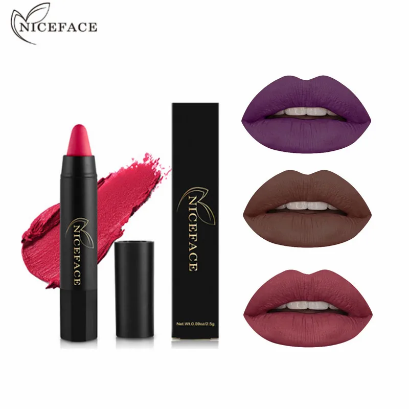 NICEFACE Waterproof Matte Lipstick Pencil Nude Lips Pigment Long Lasting Non-stick Cup Velvet Lipstick Crayons Lip Cosmetics
NICEFACE Waterproof Matte Lipstick Pencil Nude Lips Pigment Long Lasting Non-stick Cup Velvet Lipstick Crayons Lip Cosmetics