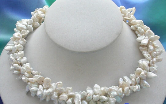 hot sell new - HOT2885 NATURAL 3ROW 7MM WHITE BAROQUE KESHI REBORN PEARL NECKLACE
hot sell new - HOT2885 NATURAL 3ROW 7MM WHITE BAROQUE KESHI REBORN PEARL NECKLACE