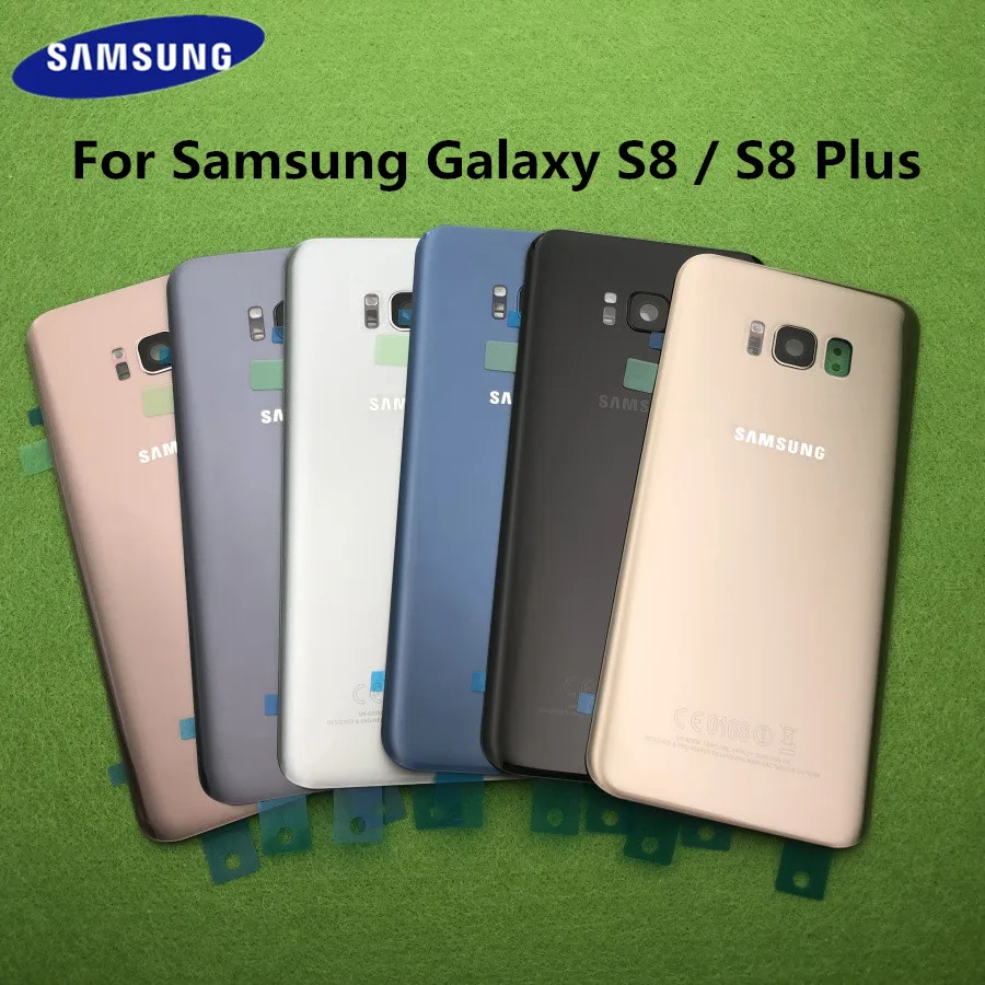 Оригинальное стекло для Samsung Galaxy S8 Plus G950 G950F G955 G955F задняя крышка батарейного
