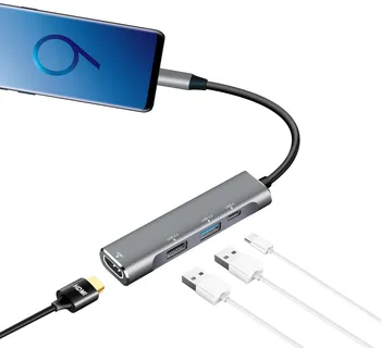 USB Hub Type C/Thunderbolt 3 to HDMI Adapter for Samsung Dex Station Galaxy S8 S9 S10/Plus tab s4/s5e to TV Monitor Projector
USB Hub Type C/Thunderbolt 3 to HDMI Adapter for Samsung Dex Station Galaxy S8 S9 S10/Plus tab s4/s5e to TV Monitor Projector