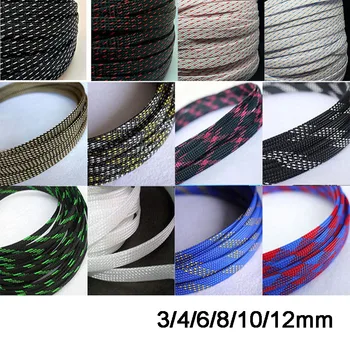 10M Insulated Braid Sleeving 3/4/6/8/10/12/14/16mm Tight PET Wire Cable Protection Expandable Cable Sleeve Wire Gland
10M Insulated Braid Sleeving 3/4/6/8/10/12/14/16mm Tight PET Wire Cable Protection Expandable Cable Sleeve Wire Gland