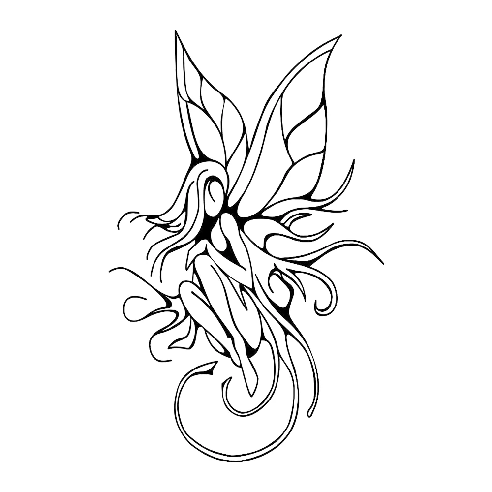 18*11.5cm Beautiful Fairy Car Decal Sticker Motorcycle SUVs Bumper Window Vinyl Wrap Decor Decals | Автомобили и мотоциклы
