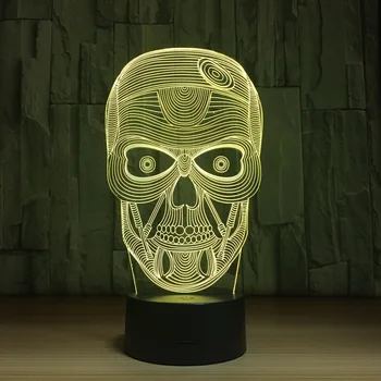 Horror Skeleton 7 Color Lamp 3D Visual Led Night Lights for Kids Touch Usb Table Lampara Lamp Baby Sleeping Nightlight Drop Ship
Horror Skeleton 7 Color Lamp 3D Visual Led Night Lights for Kids Touch Usb Table Lampara Lamp Baby Sleeping Nightlight Drop Ship