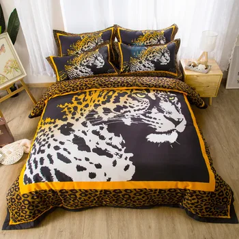 Cotton Home Textile 3D Leopard Print Bedding Sets 4 PCS High Quality Cartoon Duvet Cover Pillowcase Sheet Bed Cover Kids Room
Cotton Home Textile 3D Leopard Print Bedding Sets 4 PCS High Quality Cartoon Duvet Cover Pillowcase Sheet Bed Cover Kids Room