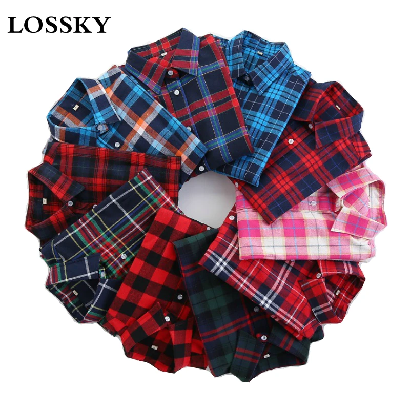 2018 Fashion Plaid Shirt Female College Style Women's Blouses Long Sleeve Flannel Shirt Plus Size Casual Blouses Shirts M-5XL
2018 Fashion Plaid Shirt Female College Style Women's Blouses Long Sleeve Flannel Shirt Plus Size Casual Blouses Shirts M-5XL