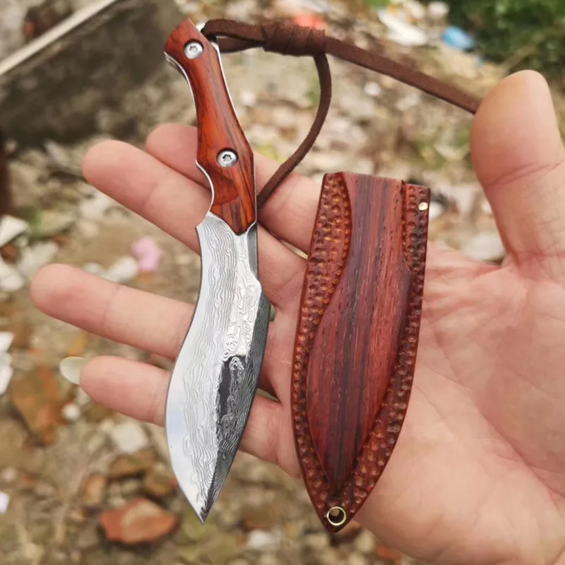 VG10 handmade Damascus steel knife folding pocket knife Manual outdoor portable folding knife utility knife Rosewood handle
VG10 handmade Damascus steel knife folding pocket knife Manual outdoor portable folding knife utility knife Rosewood handle