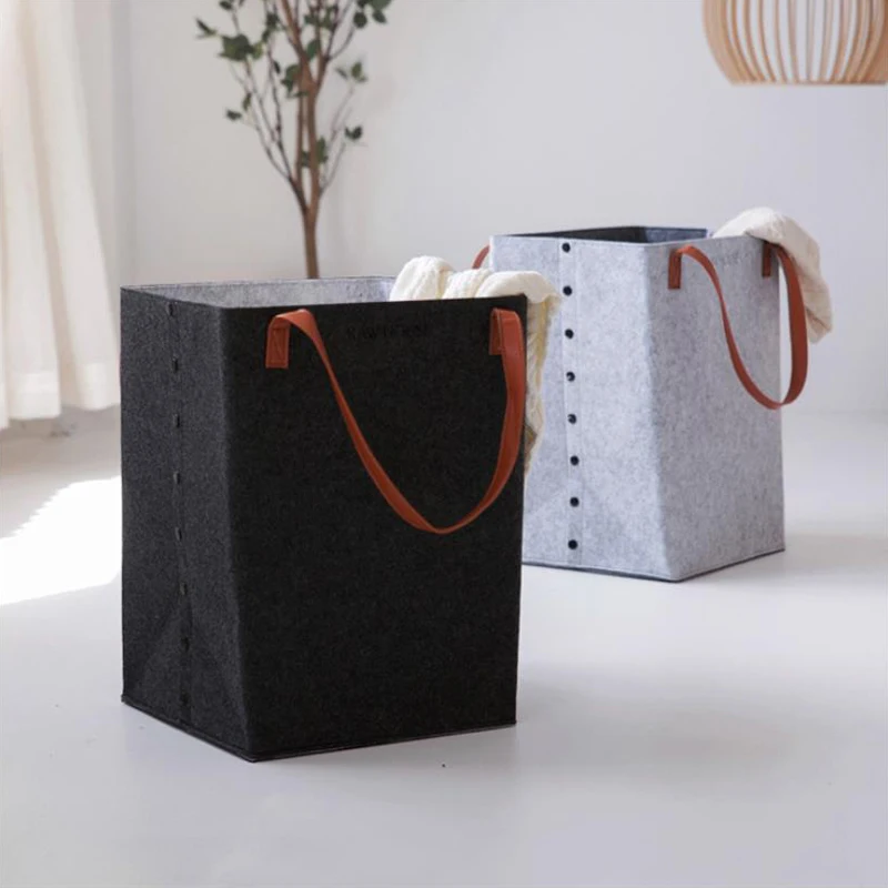 Baffecr Felt Storage Basket with Leather Handle Folding Storage Bag Organizer Oorganization Basket For Clothing Toy Sundries
Baffecr Felt Storage Basket with Leather Handle Folding Storage Bag Organizer Oorganization Basket For Clothing Toy Sundries