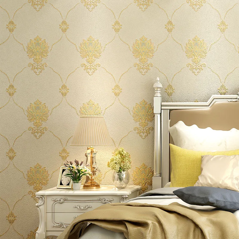 3D Wallpaper European Damascus Wallpaper Waterproof Gold Carved Wallpaper Bedroom Living Room TV Background Wallpaper
3D Wallpaper European Damascus Wallpaper Waterproof Gold Carved Wallpaper Bedroom Living Room TV Background Wallpaper