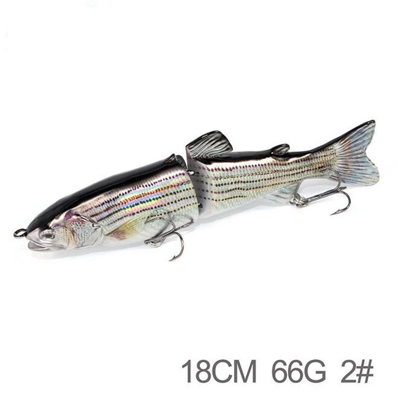 1PCS 18CM 66G Swimbait Grankbait Artificial Hard Bait Fishing Lure 2-Segment Lure Rocking Ringing Beads Bass Pike Peche Bait
1PCS 18CM 66G Swimbait Grankbait Artificial Hard Bait Fishing Lure 2-Segment Lure Rocking Ringing Beads Bass Pike Peche Bait