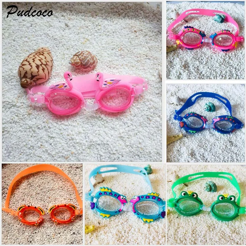 2019 Brand Kids Swimming Goggles Pool Beach Sea Swim Glasses Children New Cute Animal Swan Fish Boys Girls 3-8Y | Мать и ребенок